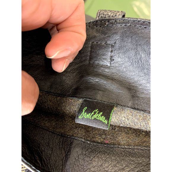 Sam Edelman Naharra Grey Heeled Leather Boots Size 10 - Picture 8 of 8